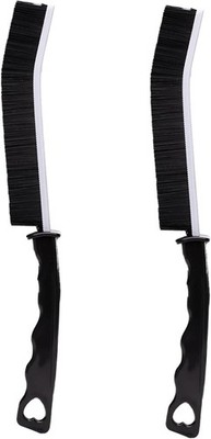 2 Pcs Crevice Cleaning Brush Hard Bristle Gap Brush Multifunctional for Bathroom