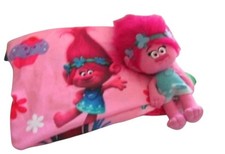 Trolls SHOW ME A SMILE Kids Full Size Fitted Bedding Sheet With 14" Poppy Doll