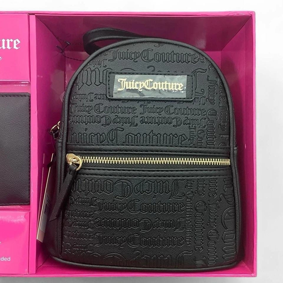 Рюкзак мини Juicy Couture Deboss черный - Изображение 2 из 4
