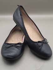 Cat  Jack Girls Black Ballet Flats Bow Comfort Slip-On Round Toe Size 4