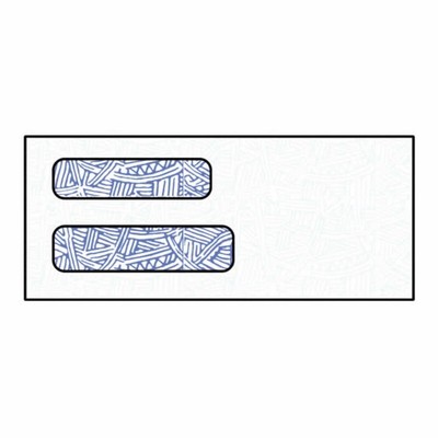 #8-5/8 Double Poly Window Envelopes, 3-5/8'' x 8-5/8'' 24# White Wesco Double