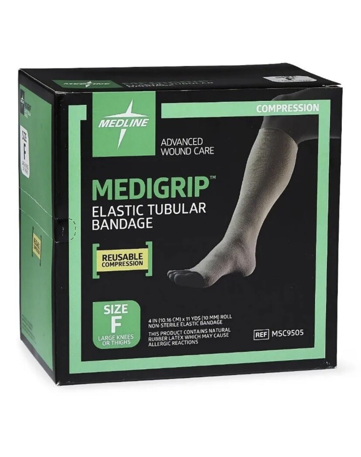 Medline Medigrip Compression Elastic Tubular Bandage Size F 1 Roll 14in
