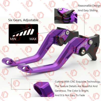 FXCNC 3D Rhombus Brake Clutch Lever For Ninja 250/Ninja 300/Ninja 400/Ninja 650