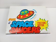 Vintage 1970's Ocean "Space Saucers" Friction Motor Cars - NOS Full Display Box