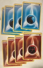 Fighting Energy 11/11 X4 & Water Energy 12/12 X4 Lucario & Manaohy Trainer Kit