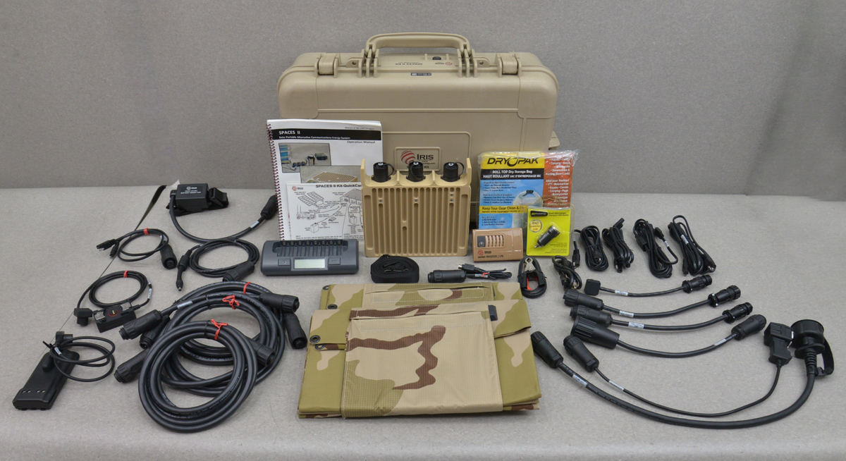 Iris Technology SPACES II Portable Military Solar Energy Iris Technology SPACES II Portable Military Solar Energy