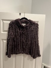 Heartloom Rosa Dark Brown Fur Jacket - Size - Small