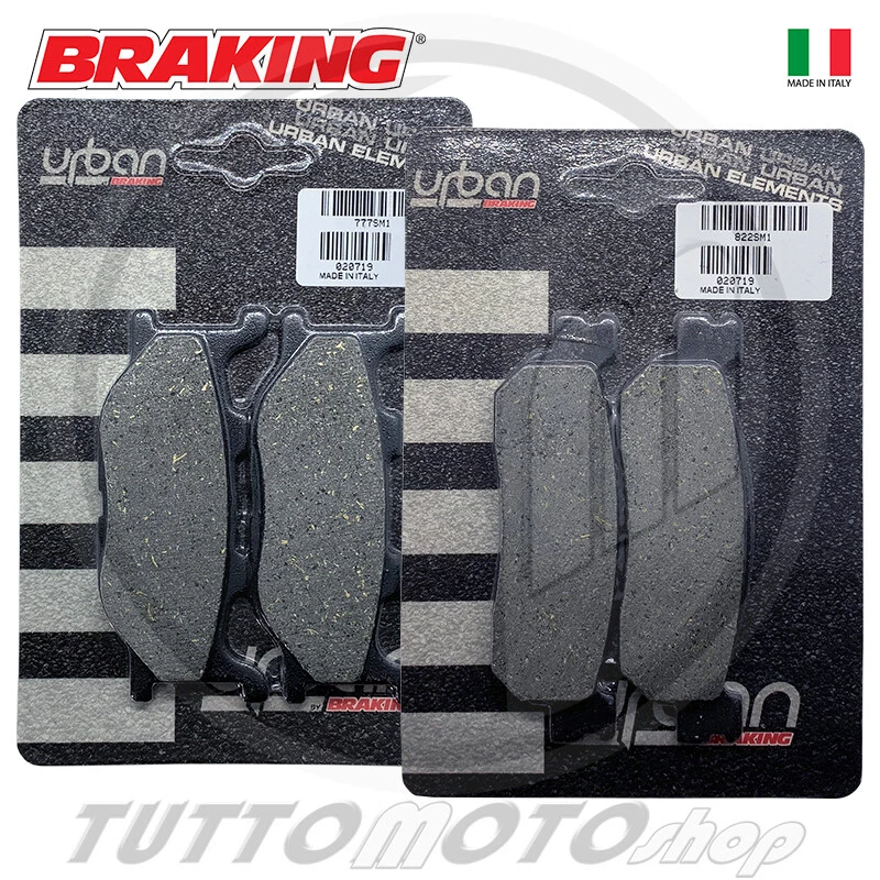 BRAKING KIT PASTIGLIE FRENO YAMAHA MAJESTY 250 2000 2001 2002 2003 2004 2005 ANT + POST