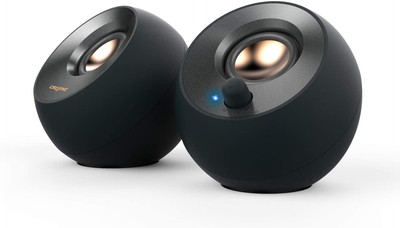 Pebble V2 - Minimalistic 2.0 USB-C Powered Desktop Speakers, 3.5 Mm Aux-In, up t