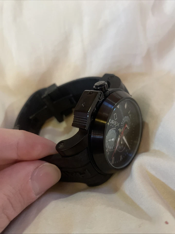 Haurex San Marco Watch Italy Black Casual $1595 Retail Very Rare 1J311UGG - Image 2 of 4