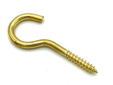 Screw In Hooks steel small large extra large Heavy Duty wall hanger Brass