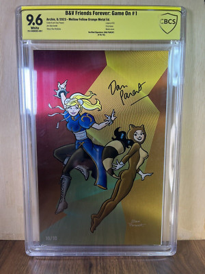CBCS Yellow Label 9.6 B&V Friends Forever Game On #1 Mellowfellow Orange Metal