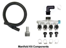 Complete Aquatics Manifold Plumbing Kit - Plumbs up to 4 Features to One Pump