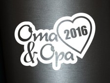 Plott Aufkleber Oma & Opa 2016 Sticker Familie Autoaufkleber Tuning Decal