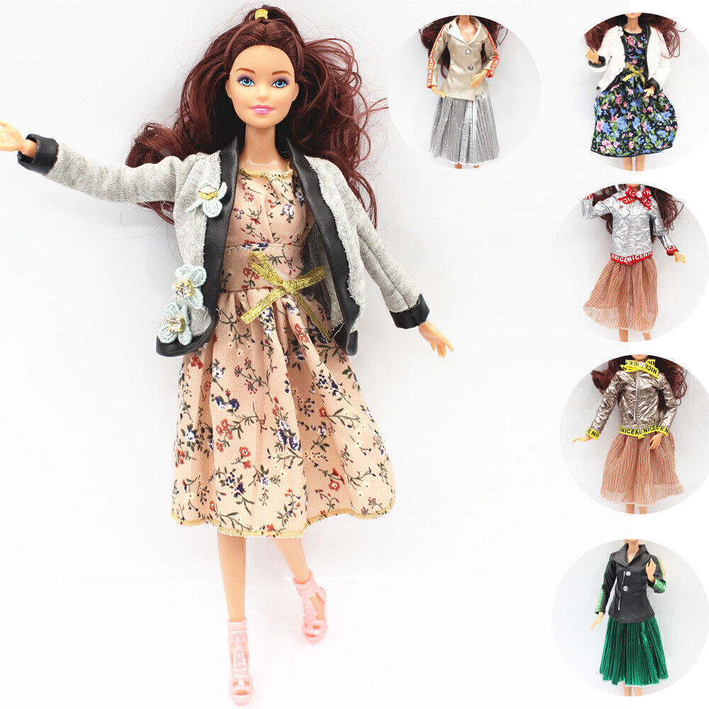 Elegant Jacket Coat Pleated Skirt Outfit Set for 11.5