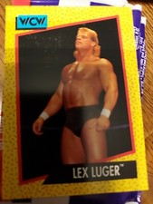 WCW WORLD CHAMPIONSHIP WRESTLING  1991 TRADING CARD # 14 LEX LUGER