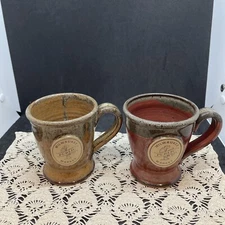 SUNSET HILL USA MADE “Milwaukee Public Market” green/yellow & red/green mugs
