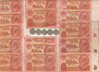 Rare Old 1961 Cccp Us War Russian Rubles Dollar Bill Russia Coin Collection Lot