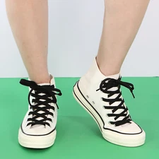 1pair Double Layers Flat Boot Shoe Laces Strings Black for Sneakers Tennis Shoes