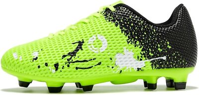 Fußballschuhe Jungen & Mädchen Outdoor Astro Fußballschuhe Rugby Stollen, grün