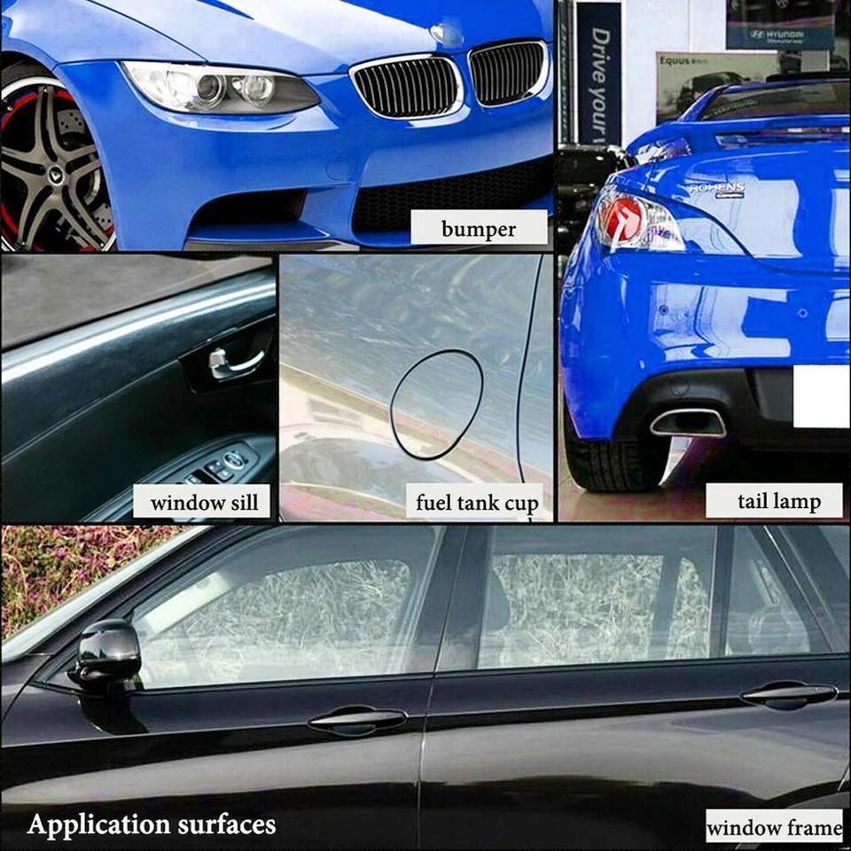 Película adhesiva de vinilo transparente antiarañazos para cuerpo de parachoques de faros Foto 4 de 4