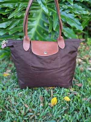 longchamp le pliage brown