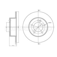 Metelli 2X Bremsscheibe Hinten Ø305 Mm Voll FüR Renault Master III Kasten FV