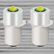 2 Pack LED Flashlight Replacement Bulb With 18V 12V 19.2V 6 24 Volt And 3W 247LM