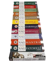 Vijayshree Golden Incense Stick 12 Pack of 15 Sticks EachAgarbatti Assorted Mix 