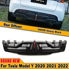 Für Tesla Modell Y 2020 2021-2023 Hinten Stoßstange Diffusor Lip YOFER 1pc