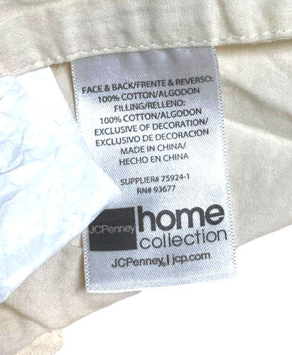 JC Penney Standard Quilted Pillow Shams x2 Cotton Country Cabin Cottage Home - Picture 5 of 10