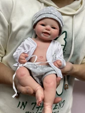 15inch Full Body Silicone Baby Doll Realistic Soft Anatomically Correct Boy Doll
