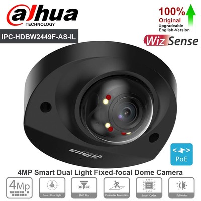 Dahua IPC-HDBW2449F-AS-IL 4MP Smart Dual Light Wizsense IP Camera Built in Mic