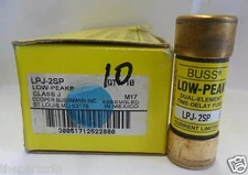 New Lot Bussmann Bussman LPJ 2SP 2 Amp Fuses Class J Low Peak 600 Volts NIB