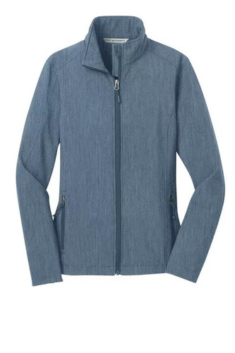 Port Authority Women's Core Soft Shell Jacket L317 Navy Heather