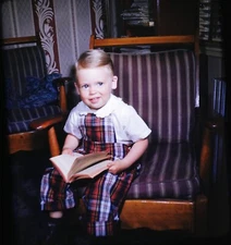 3D Stereo Realist Slide -Child (Boy) at home - nice portrait  #63