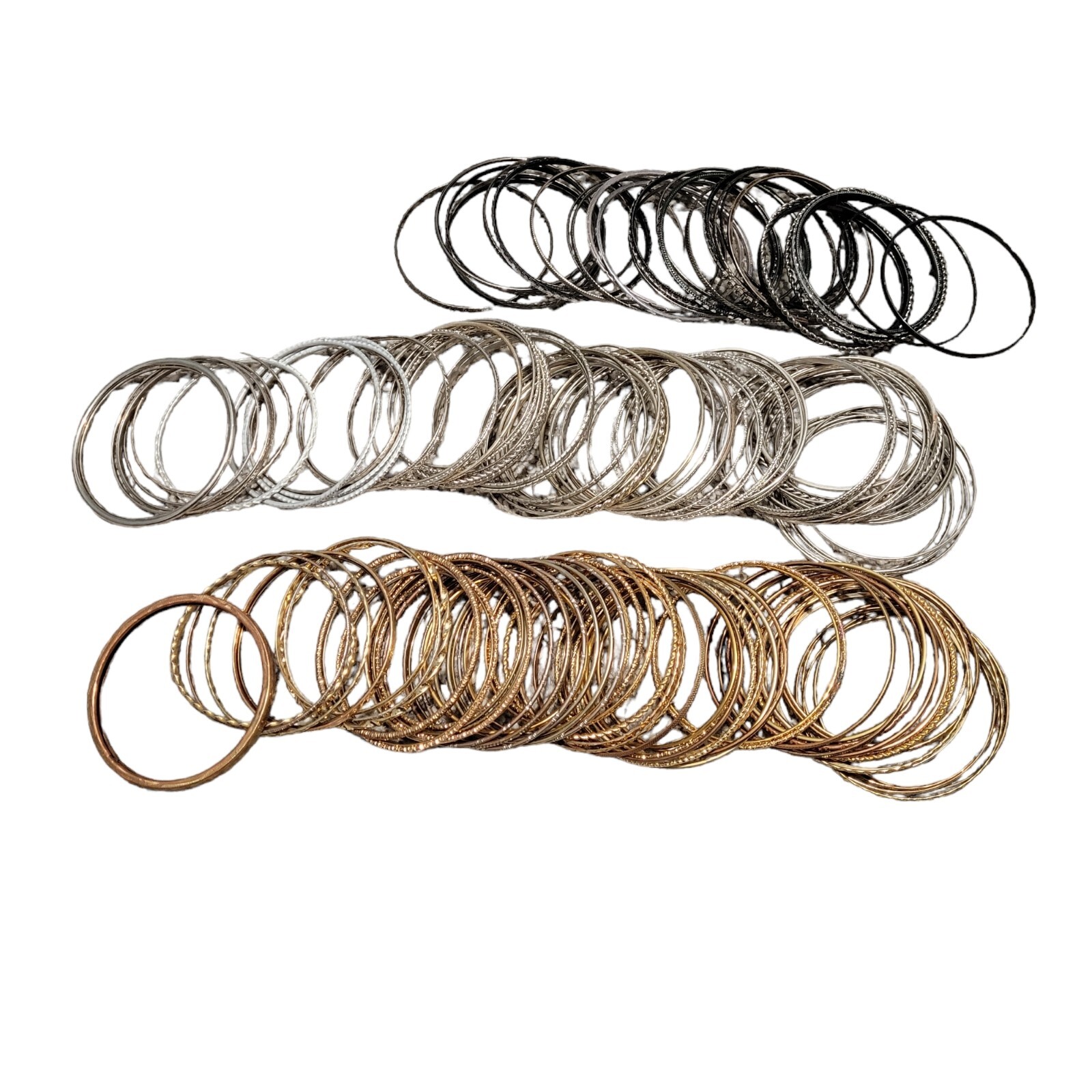 100+ Assorted style color texture bangle Bracelet… - image 4