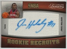 2009-10 Panini Timeless Treasures Rookie Recruits Jrue Holiday Auto RC #116 /299