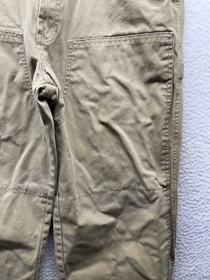 Винтажные мужские джинсы Old Navy 36 (34x31) обычный бежевый плотник работа с двойным коленом - Изображение 2 из 4