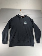 Quiksilver Men's Mountain Wave Graphic Pullover Hoodie NWT Black Large