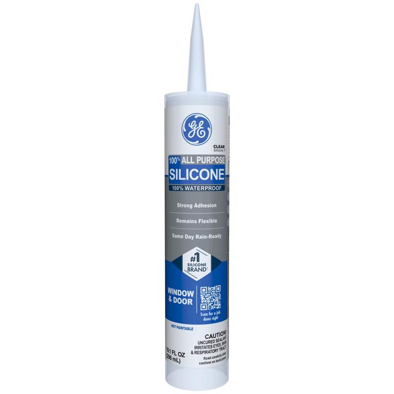 GE Silicone Caulk All Purpose Window & Door - Clear, Pack of 1