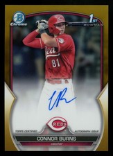 2023 Bowman Draft Connor Burns 1st Chrome Gold Auto /50 #CDA-CB