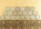 MERCURY DIME COLLECTION 1943 MIXED LOT 21PCS USA COINS ACTUAL SHOWN 90% SILVER