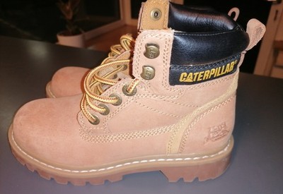CATERPILLAR STIEFEL WILLOW  HELLBRAUN BROWN CHESTNUT LEDER SCHUHE Größe:  36