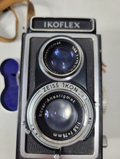 Zeiss Ikon Ikoflex 675209 75mm F/3.5 Lens w/Lens Cover-Case Read AS IS Untested