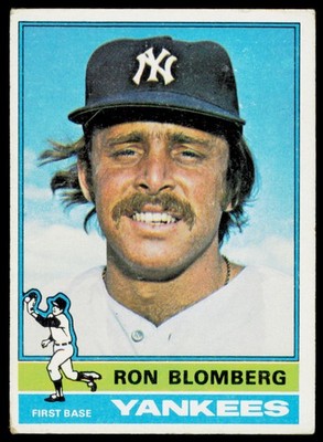 1976 Topps Ron Blomberg 354 New York Yankees