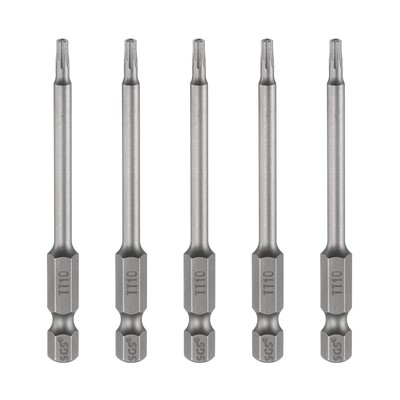 5 Stück TT10 Sicherheits-Torx-Schraubendreher-Bit 3'' (75mm) lang Magnetischer