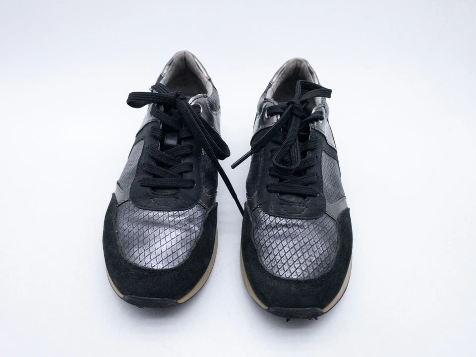 GEOX Sneakers Da Donna Scarpe Sportive In Argento Taglia 37 Art 35261-100 - Immagine 3 di 4