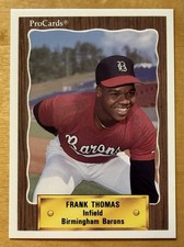 1990 ProCards Frank Thomas #1116 XRC Investor Grade Rookie Card HOFer!!! Mint. rookie card picture