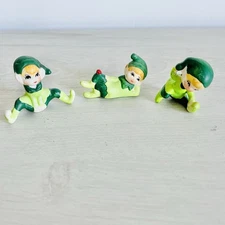 VTG Miniature Rare Pixie Elves gnome Figurines Lot Of 3